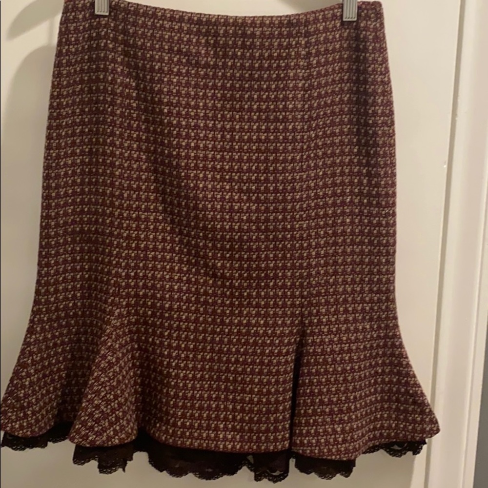 Women’s skirt-:) Burgundy and brown.